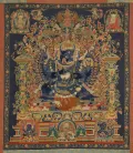 Дхармапала Ваджрабхайрава, тантрическая форма бодхисаттвы Манджушри. Китай. Начало 15 в.