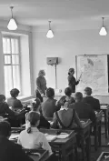Урок немецкого языка в десятом классе средней школы. Колхоз имени Чапаева (Казахская ССР). 1969