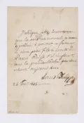 Акт об отречении короля Луи-Филиппа. 24 февраля 1848