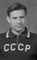Вратарь футбольного клуба «Динамо» (Москва) и сборной команды СССР по футболу Лев Яшин. 1958
