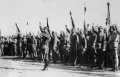 Солдаты приносят присягу лидеру Гоминьдана Чан Кайши. Ок. 1930