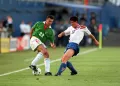 Фрагмент матча чемпионата мира по футболу между сборными Боливии и Республики Корея. Стадион «Фоксборо» (США). 1994