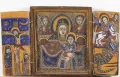 Триптих с изображением Распятия, Богоматери с младенцем и Чуда Георгия о змие. 19 в.