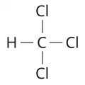 Структурная формула хлороформа