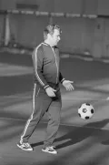 Тренер команды «Динамо» (Москва) Евгений Горянский. 1980