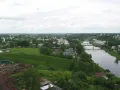 Река Тверца в городе Торжок (Тверская область, Россия)