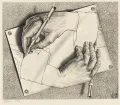 Мориц Корнелис Эшер. Рисующие руки. 1948