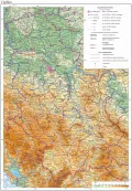 Общегеографическая карта Сербии