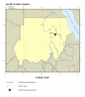 Аулиб на карте Судана