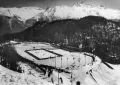 Хоккейный матч во время Олимпийских зимних игр. Санкт-Мориц (Швейцария). 1928