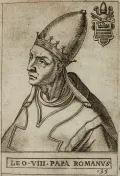 Джованни Баттиста де Кавальери. Портрет папы Римского Льва VIII. 1595