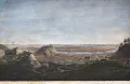 Переход Наполеоновской армии через Неман 12 июня 1812 года. Гравюра Игнатия Клаубера по рисунку Джузеппе Бажетти. 1814–1817