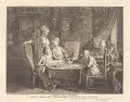Даниель Ходовецкий. Кабинет художника. 1771
