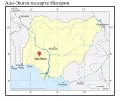 Адо-Экити на карте Нигерии