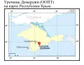 Урочище Демерджи (ООПТ) на карте Республики Крым