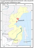 Заповедник Джугджурский (ООПТ) на карте Хабаровского края