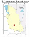Пустошка на карте Псковской области