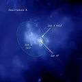 Источники излучения Sgr A East и Sgr A West в ядре Галактики