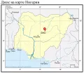 Джос на карте Нигерии