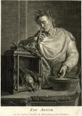 Иоганн Фридрих Шлойен. Авгур. По картине Кристиана Бернхарда Роде. 1761