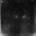 Позитив NGC 869 и NGC 884 на стекле. 1890