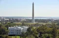 Вид на Белый дом и мемориал Джорджа Вашингтона, Вашингтон