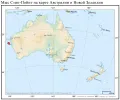 Мыс Стип-Пойнт на карте Австралии и Новой Зеландии