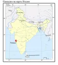 Панаджи на карте Индии