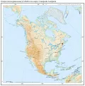 Озеро (водохранилище) Себейго на карте Северной Америки