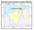 Бандар-Сери-Бегаван на карте Брунея