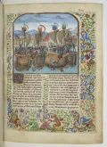 Битва при Слёйсе 1340. Миниатюра из Хроник Фруассара. 15 в.