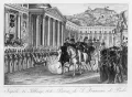 Король Обеих Сицилий Фердинанд II присягает на верность конституции 28 февраля 1848