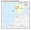 Саламанка  на карте Испании