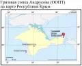 Грязевая сопка Андрусова (ООПТ) на карте Республики Крым
