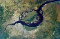 Малебо (река Конго). Вид из космоса
