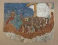 Графья на фрагменте фрески «Корабль веры» из церкви Воскресения Христова в Пучеже (Ивановская область). Середина – 2-я половина 18 в.
