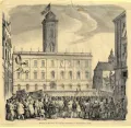 Парламентская делегация перед ратушей в Пеште 19 марта 1848