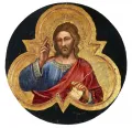 Спинелло Аретино. Благословляющий Христос. Деталь полиптиха. Ок. 1384–1385