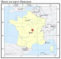 Виши на карте Франции