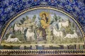 Добрый пастырь. Мозаика северного люнета мавзолея Галлы Плацидии в Равенне