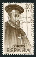 Марка с изображением Антонио де Мендосы. Испания. 1966