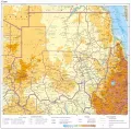 Общегеографическая карта Судана