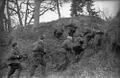 Бойцы партизанского отряда под командованием Христофора Чусси идут на выполнение задания. Апрель 1944