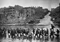 Советские войска в освобождённом Киеве. Взорванный Крещатик. Ноябрь 1943