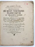 Meditationes de motu Vertiginis planetarum ac praecipue Veneris...