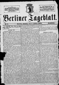 Газета Berliner Tageblatt. 1878. 1 Januar. Передовица