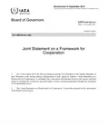 Joint Statement on a Framework for Cooperation
