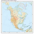 Плато Миссури на карте Северной Америки