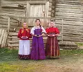Молодые русские крестьянки с берегов реки Шексна близ Кириллова. 1909
